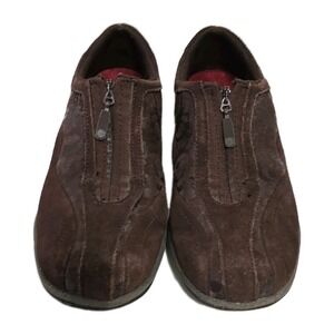 Merrell Barrado Zip Athletic Shoes Womens 7 Brown Leather Mesh‎ Sneakers